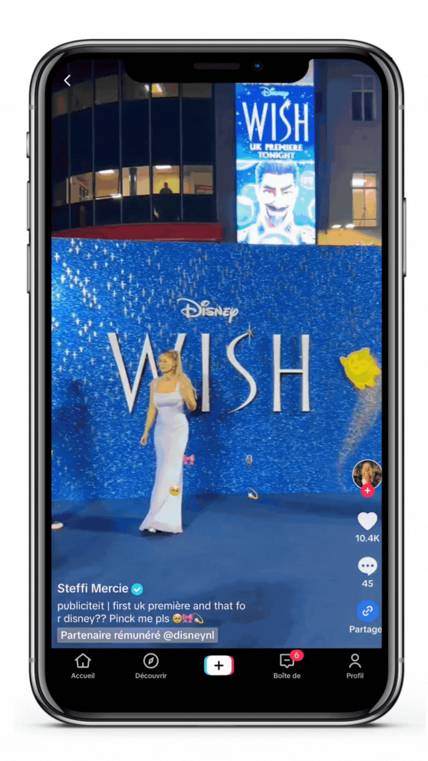 Wish Disney movie influencer campaign stellar