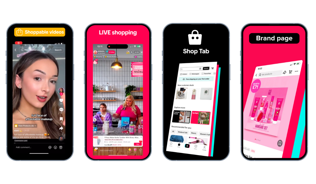 TikTok shop different formats